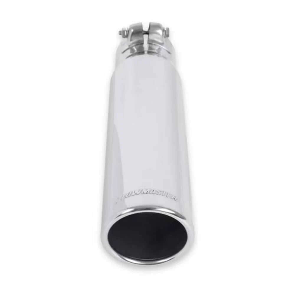 Exhaust Tip 3_in Rolled Angle Polished SS 2.5_in Clamp-On Flowmaster